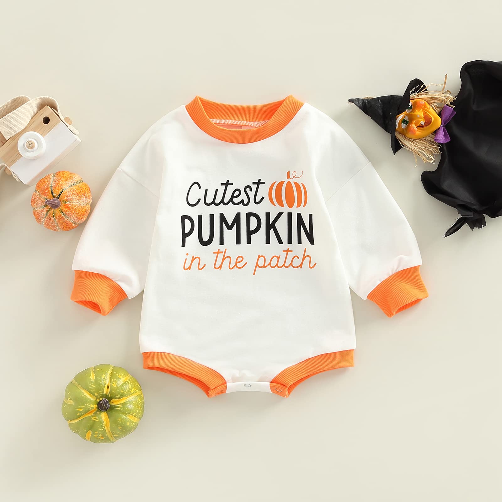 Baby Girl Romper Outfit - Long Sleeve Sweater Bodysuit Top | Newborn Spring Clothes | Cute & Comfortable for Playdates, Photo Shoots & Daily Wear