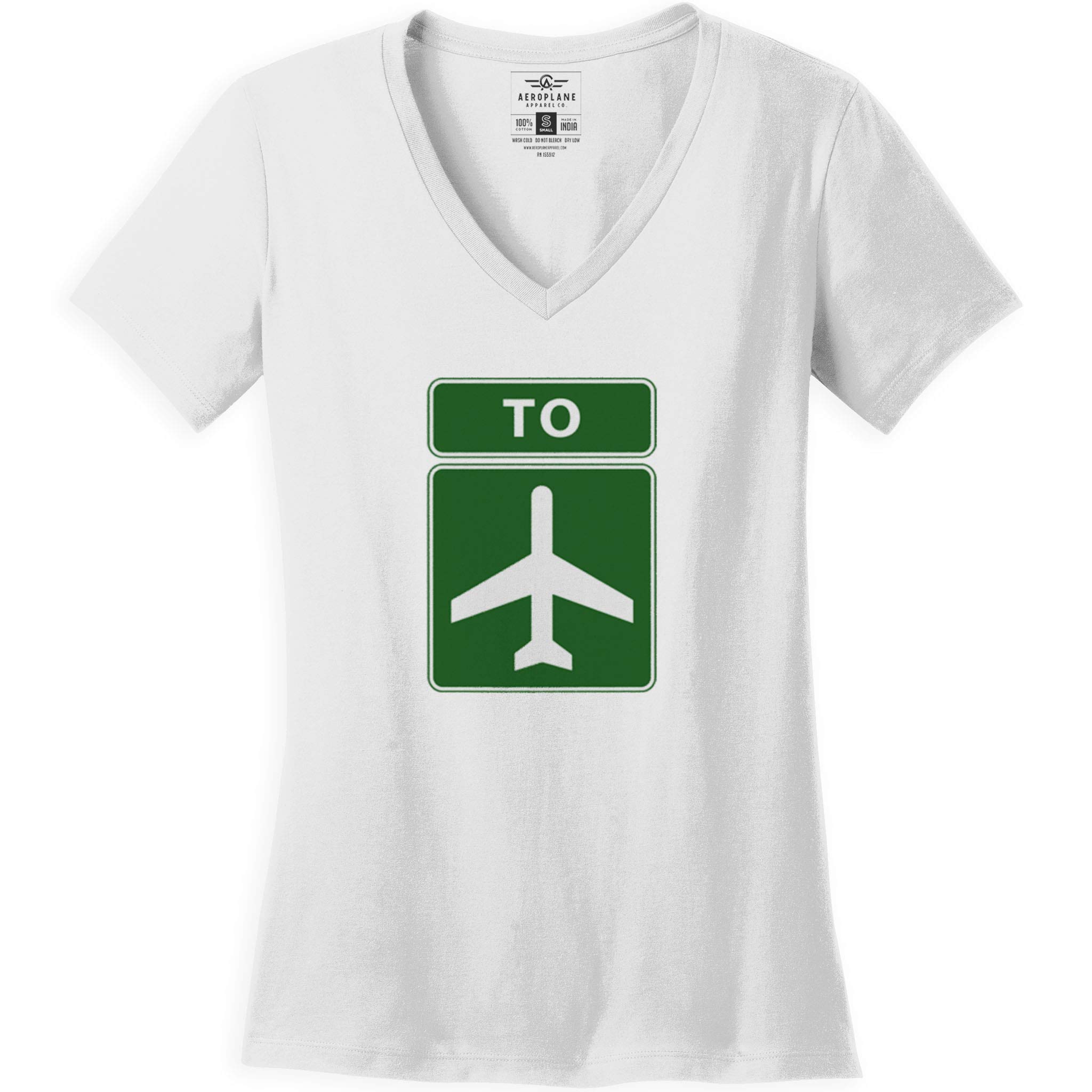 Airplane Travel T-Shirt for Women - Comfortable & Stylish Airport Apparel - Perfect for Flights, Vacations & Casual Wear