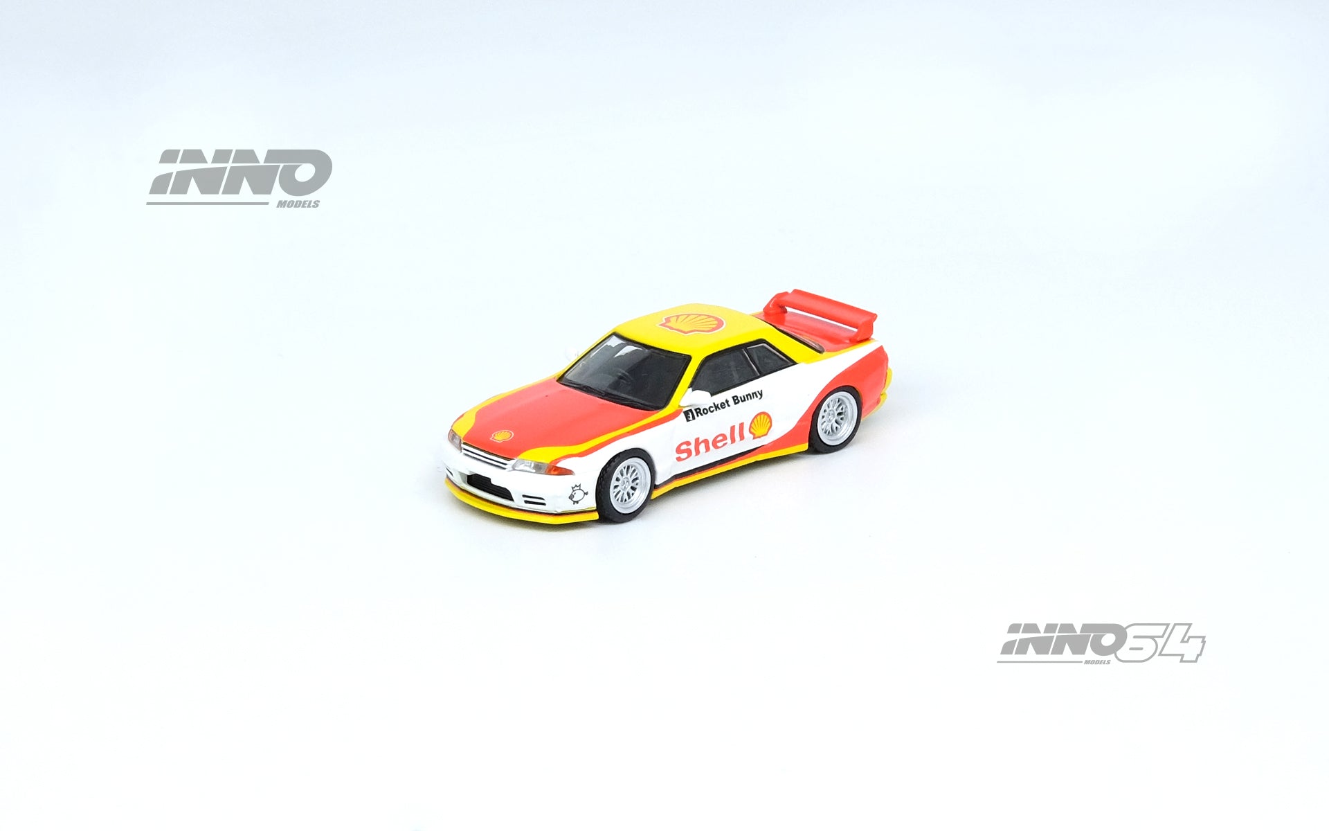 INNO64 1:64 Scale Shell Collection Kiosk & Diecast Model Cars Set - Perfect for Collectors, Display, and Diorama Scenes