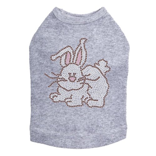 Easter Bunny Rhinestone Dog Tank Top - Sparkling Pet Apparel for Small & Medium Dogs - Perfect for Easter Parties, Pet Photos & Holiday Celebrations