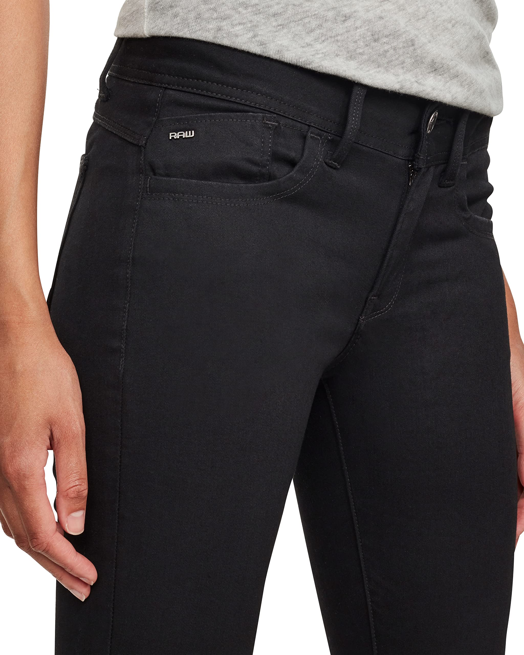 G-STAR RAW Women's Lynn D Mid Rise Super Skinny Fit Jeans - Stretch Denim Pants for Casual Wear & Night Out | Perfect for Everyday Style and Date Nights