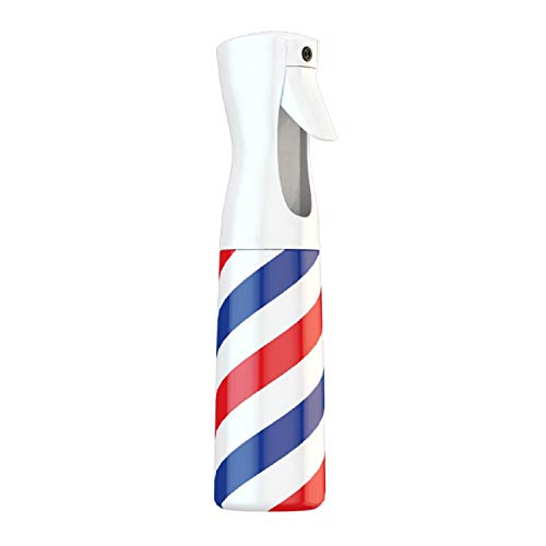 Professional MD Continuous Spray Bottle (Barber Pole Style) - Perfect for Hair Salons, Barber Shops & Home Hair Care