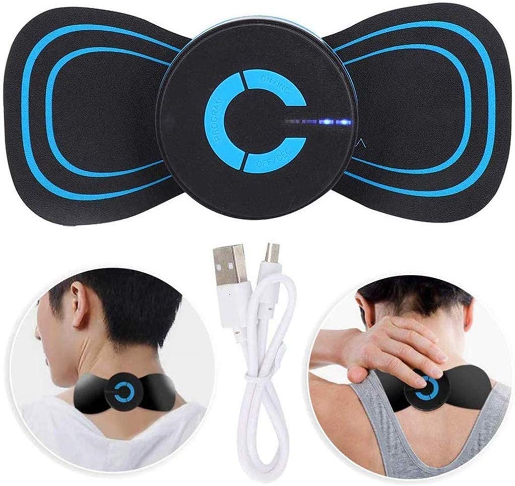 Wireless Neck Massager for Pain Relief - Portable Electric Cervical Massage Stimulator for Neck, Back, Shoulders, Legs & Full Body - Rechargeable Mini Massage Device for Spondylosis & Muscle Relaxation - Perfect for Office, Travel & Home Use