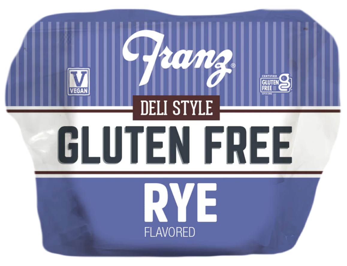 Franz Bakery Gluten Free Deli Style Rye Bread - 2 Pack (2 x 14oz) | Low Carb, Keto Friendly | Perfect for Sandwiches, Toast & Healthy Snacks