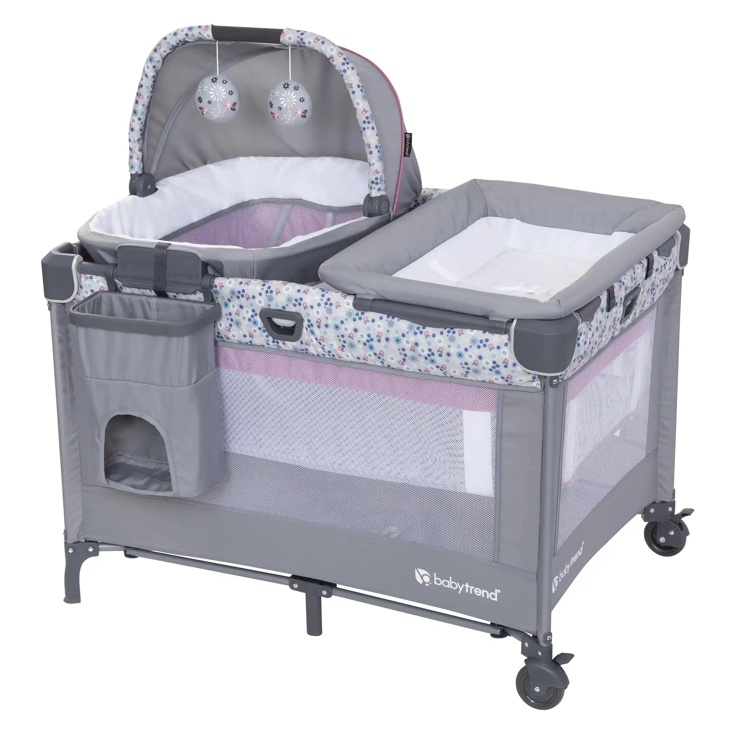 Portable Baby Playard with Rocking Cradle - Lightweight Nursery Den Playpen for Newborns & Toddlers - Perfect for Home, Travel & Daycare Use