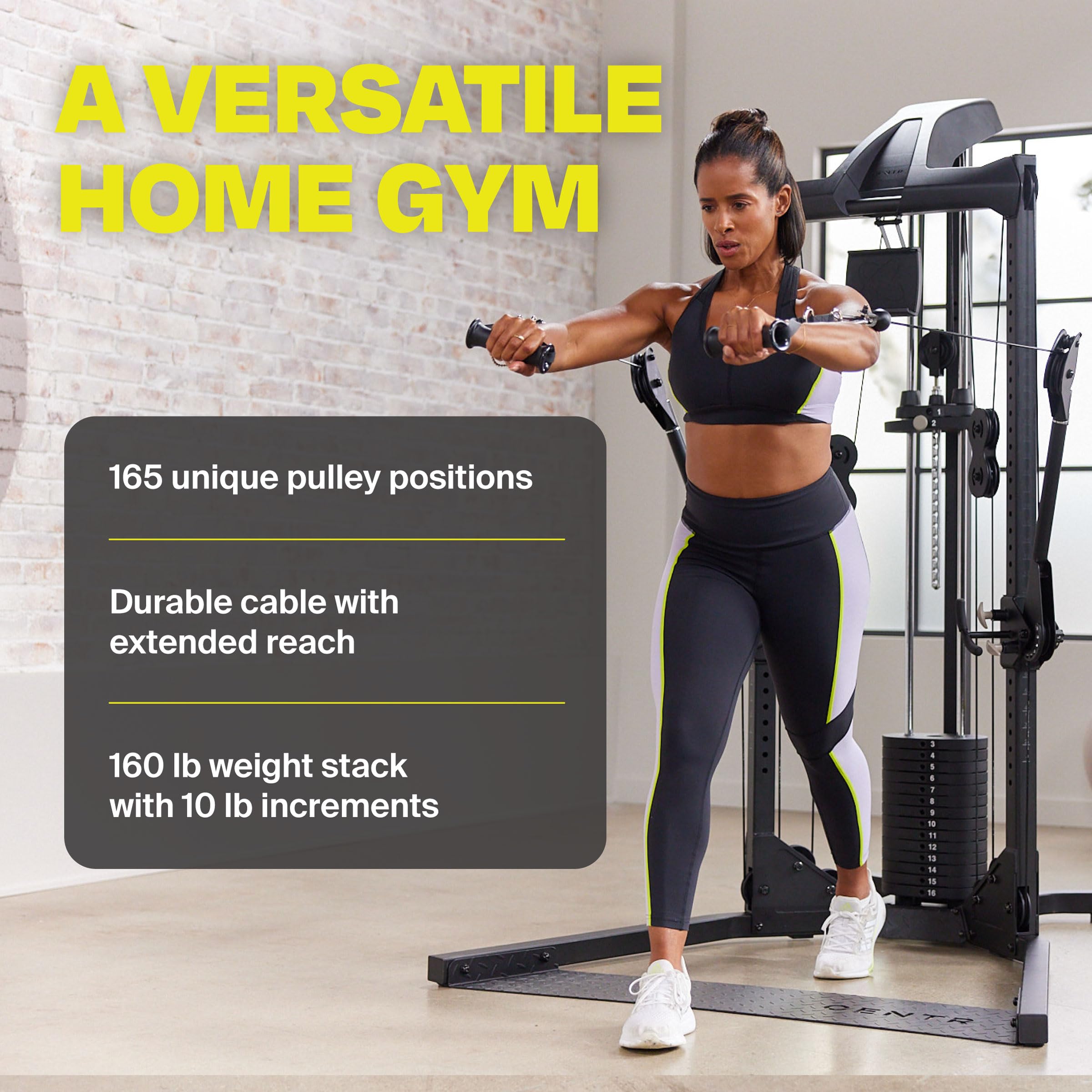 Home Gym Functional Trainer - Multifunctional Cable Machine for Strength Training & Full Body Workouts | Compact Exercise Equipment for Home Fitness | Perfect for Small Spaces & Strength Building