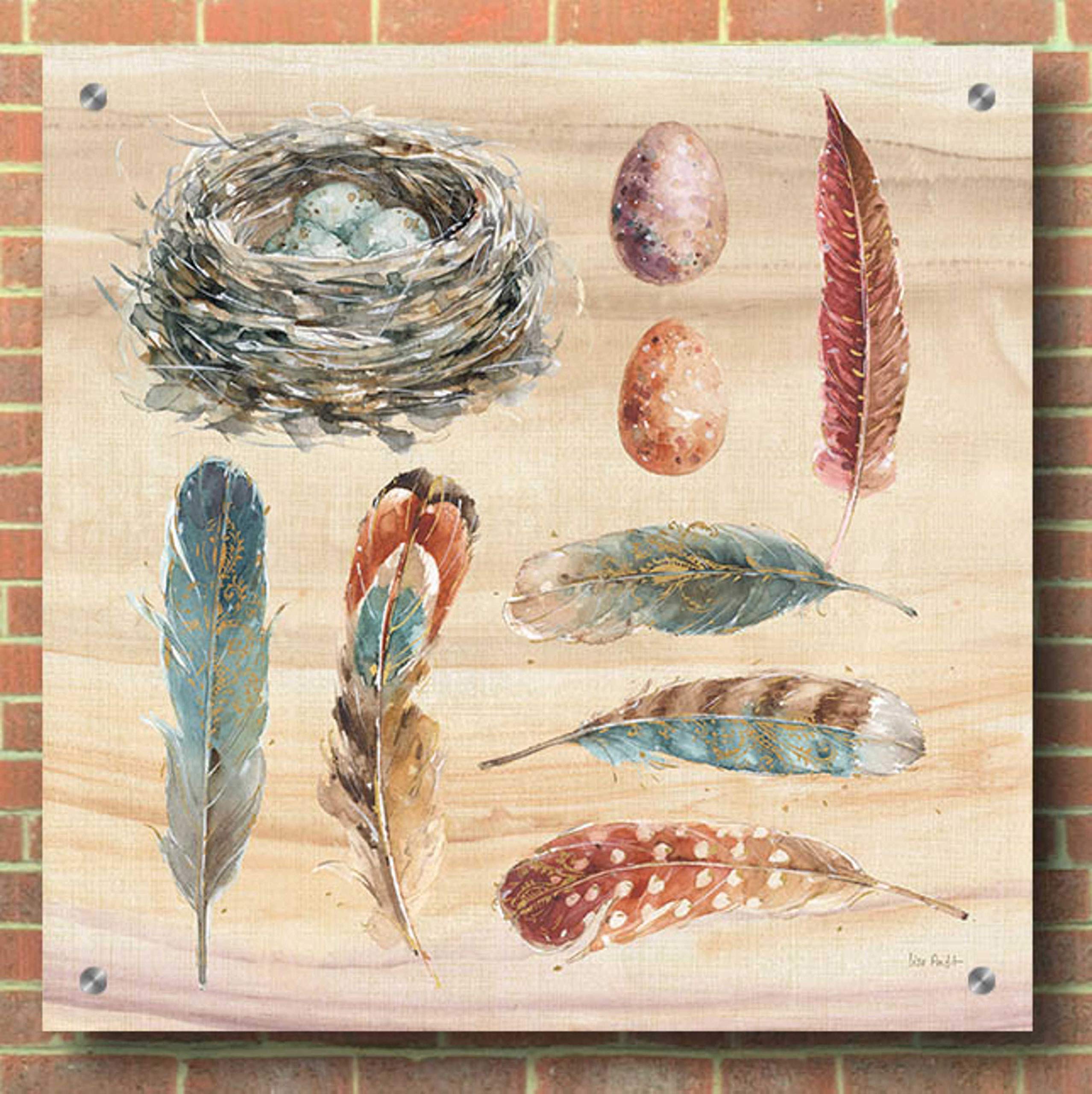 Spiced Nature X by Lisa Audit - 36x36 Inch Acrylic Glass Wall Art Painting, Modern Abstract Home Decor for Living Room, Bedroom & Office
