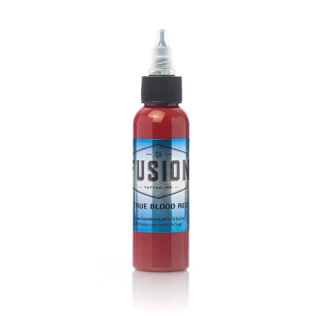 True Blood Red Fusion Ink - 1 oz Premium Tattoo Ink for Professional Artists | Perfect for Tattoo Shops, Body Art & Permanent Makeup