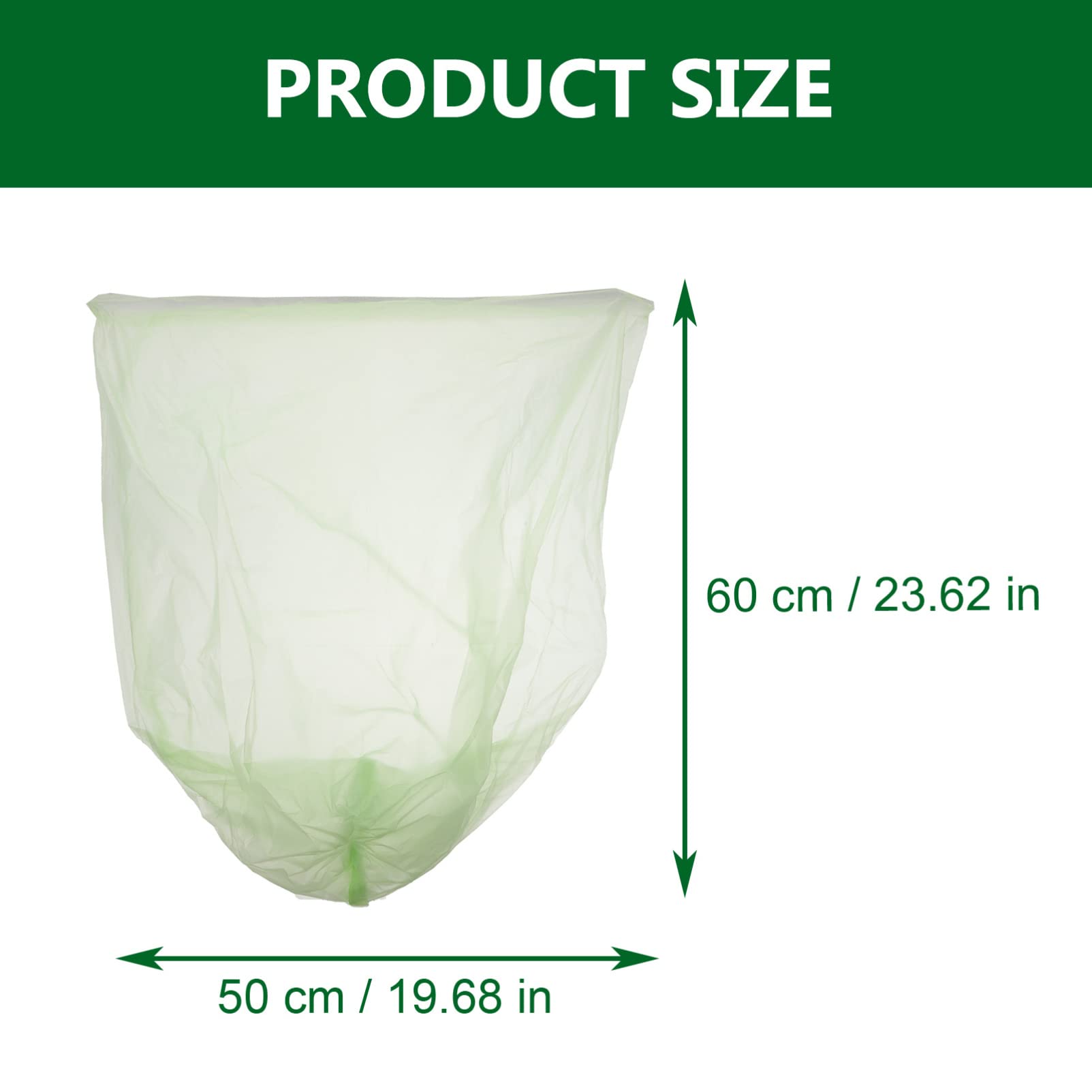 100pcs Heavy Duty Trash Bags - 13 Gallon Large Garbage Bags, Extra Thick & Leak Proof for Kitchen, Office, and Outdoor Use - Perfect for Waste Disposal, Composting, and Recycling