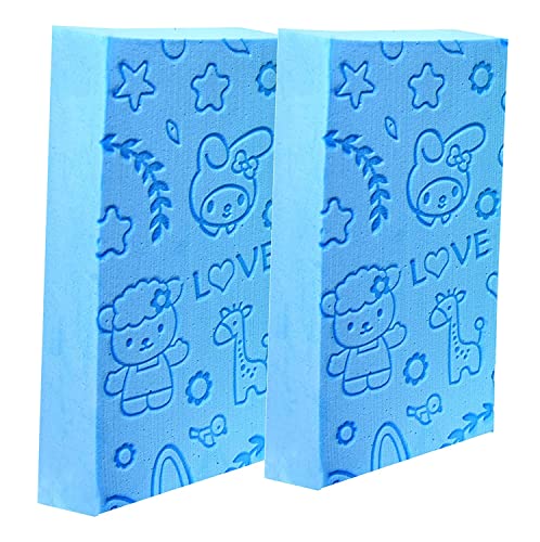 Zonoxo Exfoliating Bath Sponge for Dead Skin Removal - Pack of 2 | Gentle Body Scrubber for Women & Men | Perfect for Shower, Spa & Dry Brushing Routine
