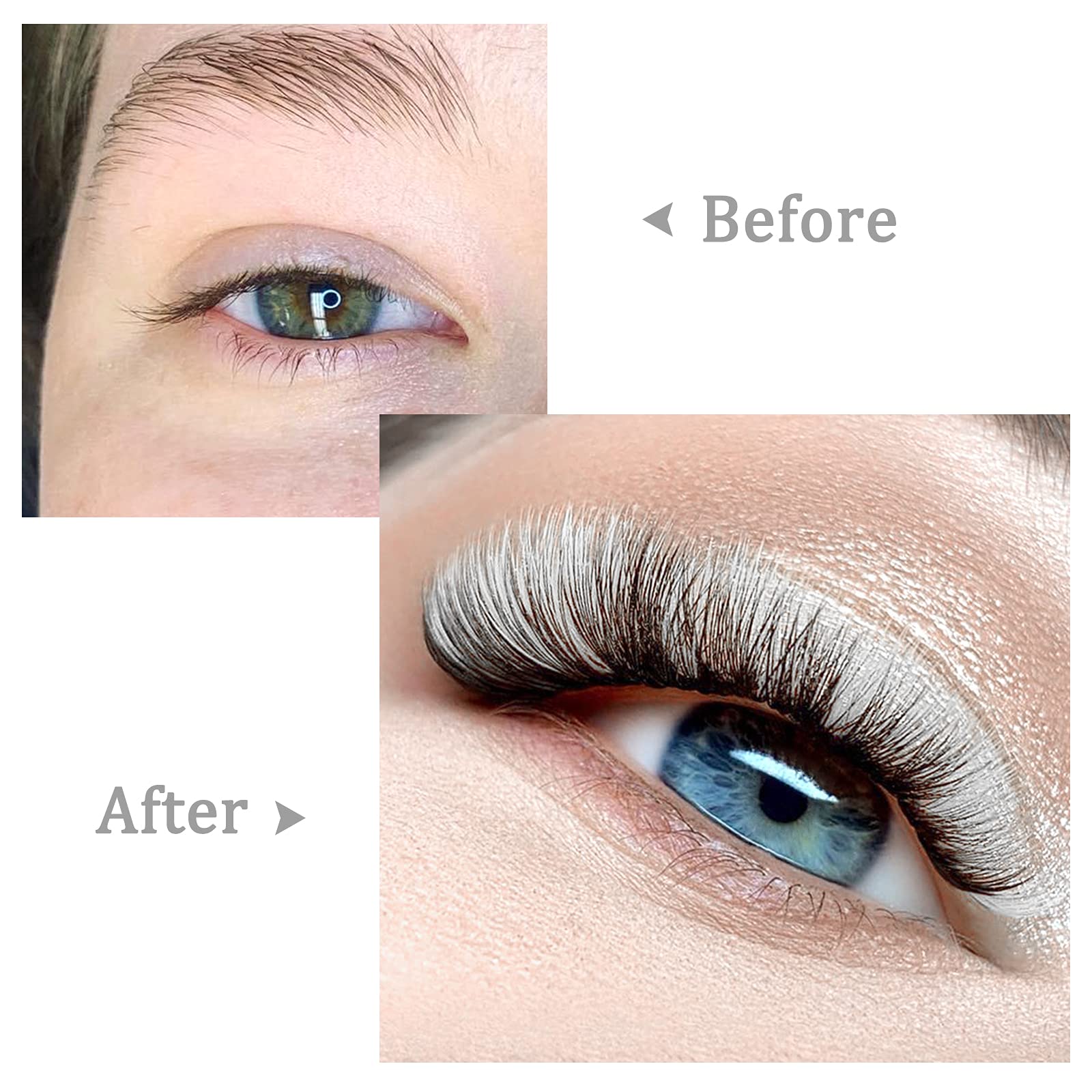 Premium White 3D-5D-20D Volume Eyelash Extensions | 0.07 C Curl 9-16mm Mixed Length | Easy Fan Self-Blooming Lashes for Dramatic Eye Makeup | Perfect for Weddings, Parties & Professional Lash Artists