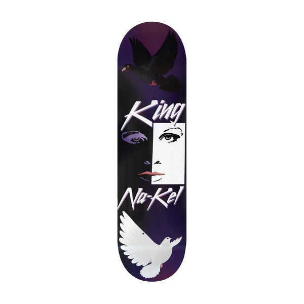 King Skateboards Na-Kel Doves Deck (8.25/8.38/8.5) - Professional Skateboard Deck for Street & Park Skating - Perfect for Tricks, Commuting & Skatepark Sessions
