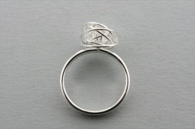 Elegant Knot Top Ring - Sterling Silver or Gold Plated Stackable Band for Women - Perfect for Everyday Wear, Gifts & Special Occasions