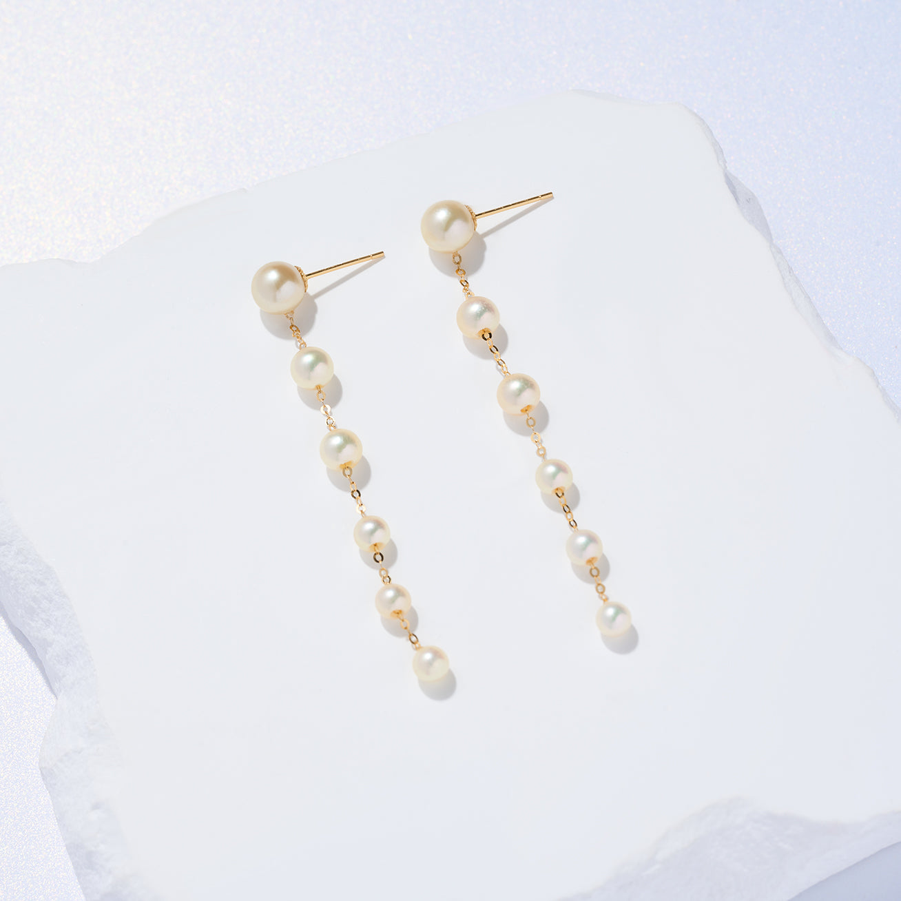 18K Gold Akoya Pearl Earrings for Women - Luxury Pearl Jewelry Gift for Wedding, Anniversary & Special Occasions
