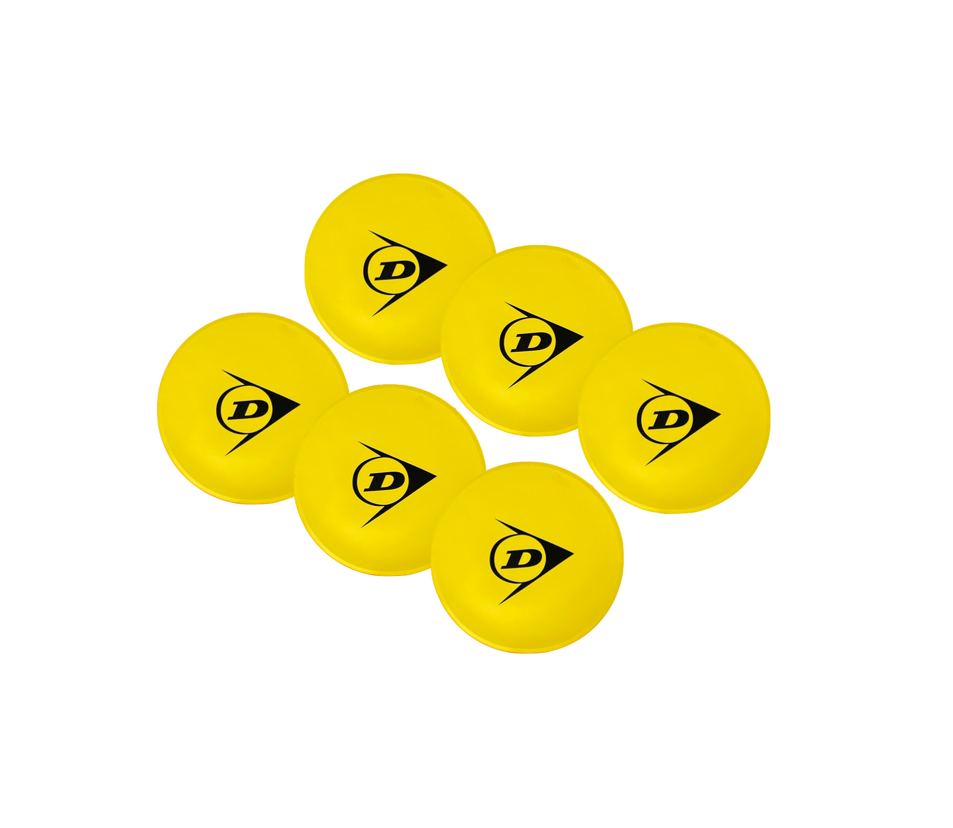 Dunlop Tennis Court Training Spot Targets - 6 Pack for Tennis Practice, Drills & Skill Improvement | Perfect for Coaches, Players & Training Sessions