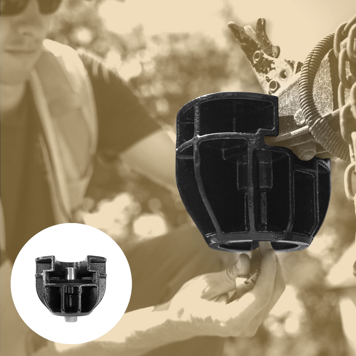 Altor ICON Trailer Coupler Lock - Heavy Duty Security for Race Trailers, Enclosed Cargo Trailers, Airstream, Travel Trailers, RVs, Boats & Toy Haulers | Theft Protection for High-Value Trailers & Vehicles | Perfect for Road Trips, Camping & Outdoor Adventures