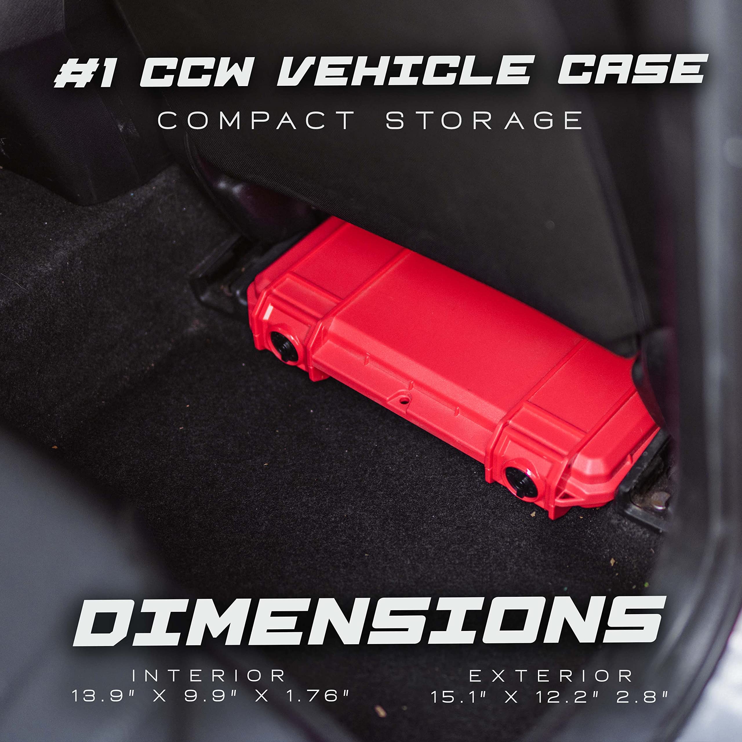 Evergreen 2 Pistol 4 Magazine Locking Compact Storage Case - CCW, Travel Safe, Mil Spec, Waterproof, USA Made - for Pistol & Firearm Storage | Ideal for Concealed Carry, Range Trips & Home Security