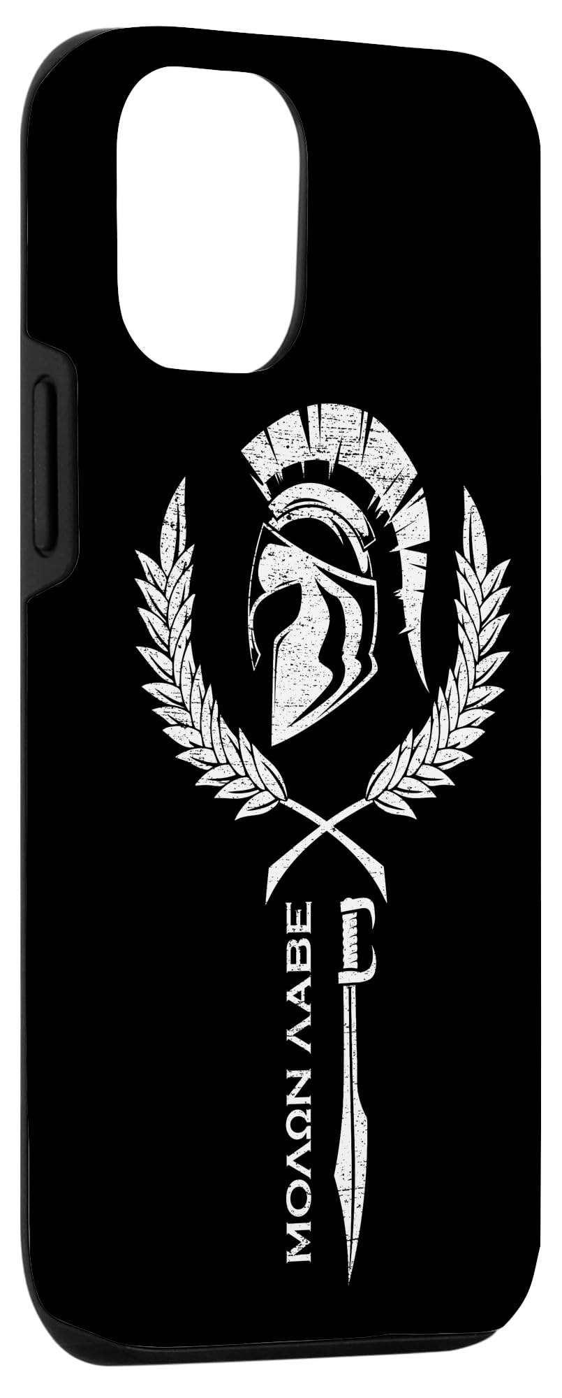 Sparta Warrior Fitness iPhone 12/12 Pro Case - Molon Labe Design - Durable Protective Cover for Gym, Workout & Outdoor Activities