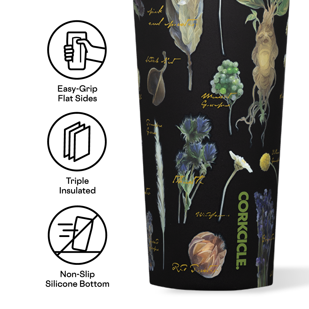 Harry Potter Insulated Tumbler with Lid - 20oz Stainless Steel Cold Cup for Coffee, Tea & Iced Drinks - Perfect for Home, Office & Travel - Official Hogwarts Merchandise