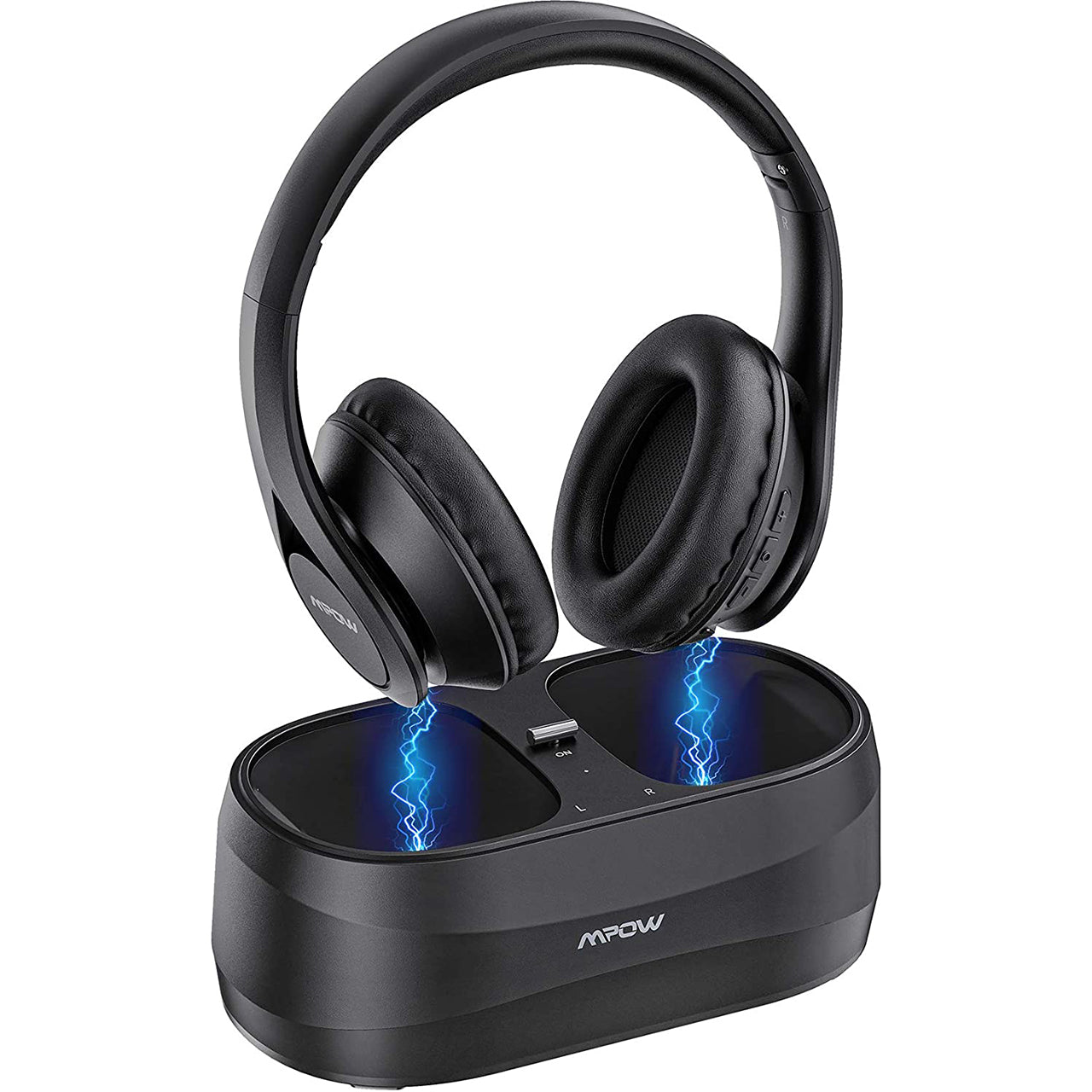 Mpow T20 Wireless TV Headphones with Bluetooth 5.0 Transmitter - Noise Cancelling Over-Ear Headset for Home Theater, Gaming & Late Night Watching