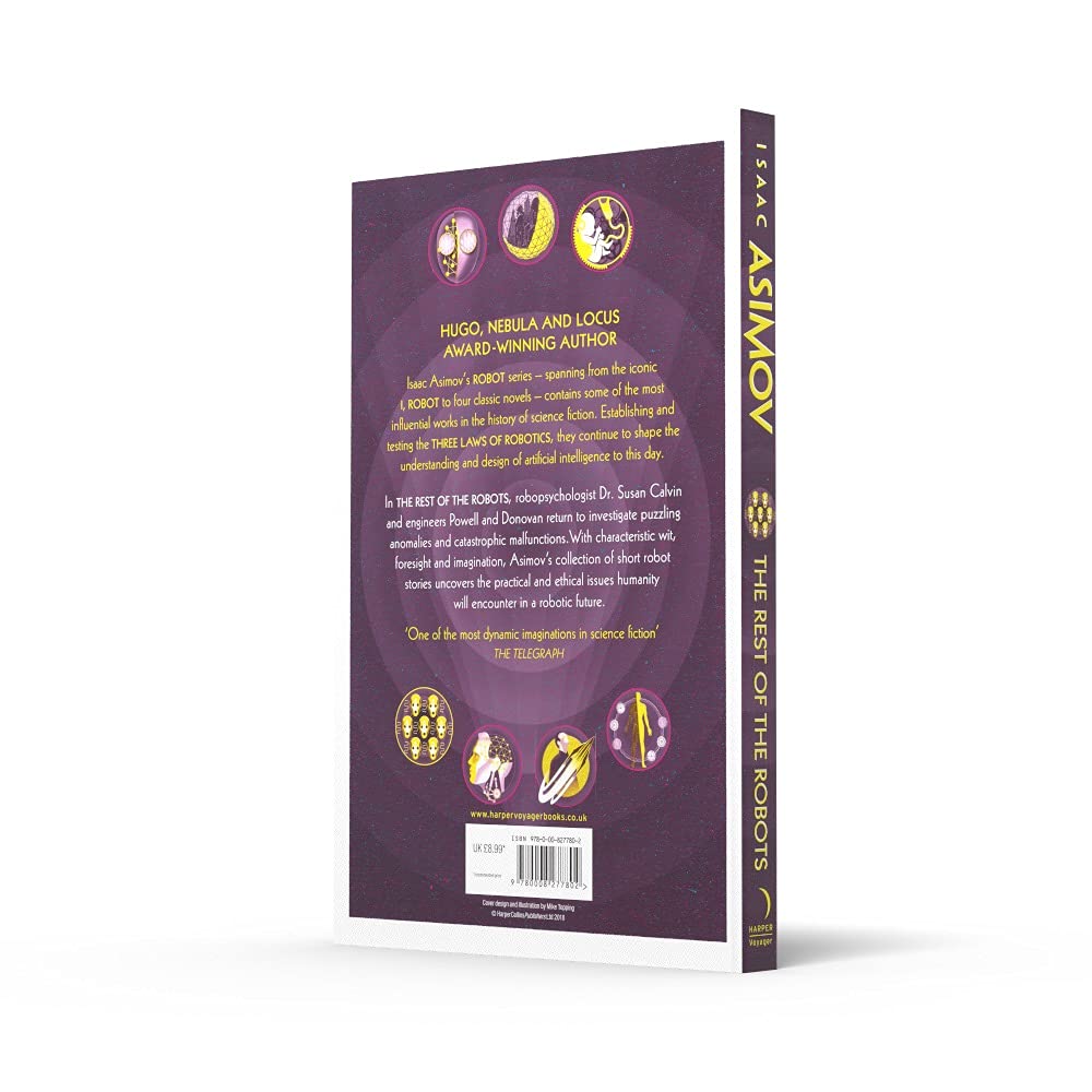 The Rest of the Robots - Classic Sci-Fi Book Collection by Isaac Asimov | Perfect for Sci-Fi Lovers, Book Collectors & Futurism Enthusiasts | Great for Reading, Gifts & Home Library Displays