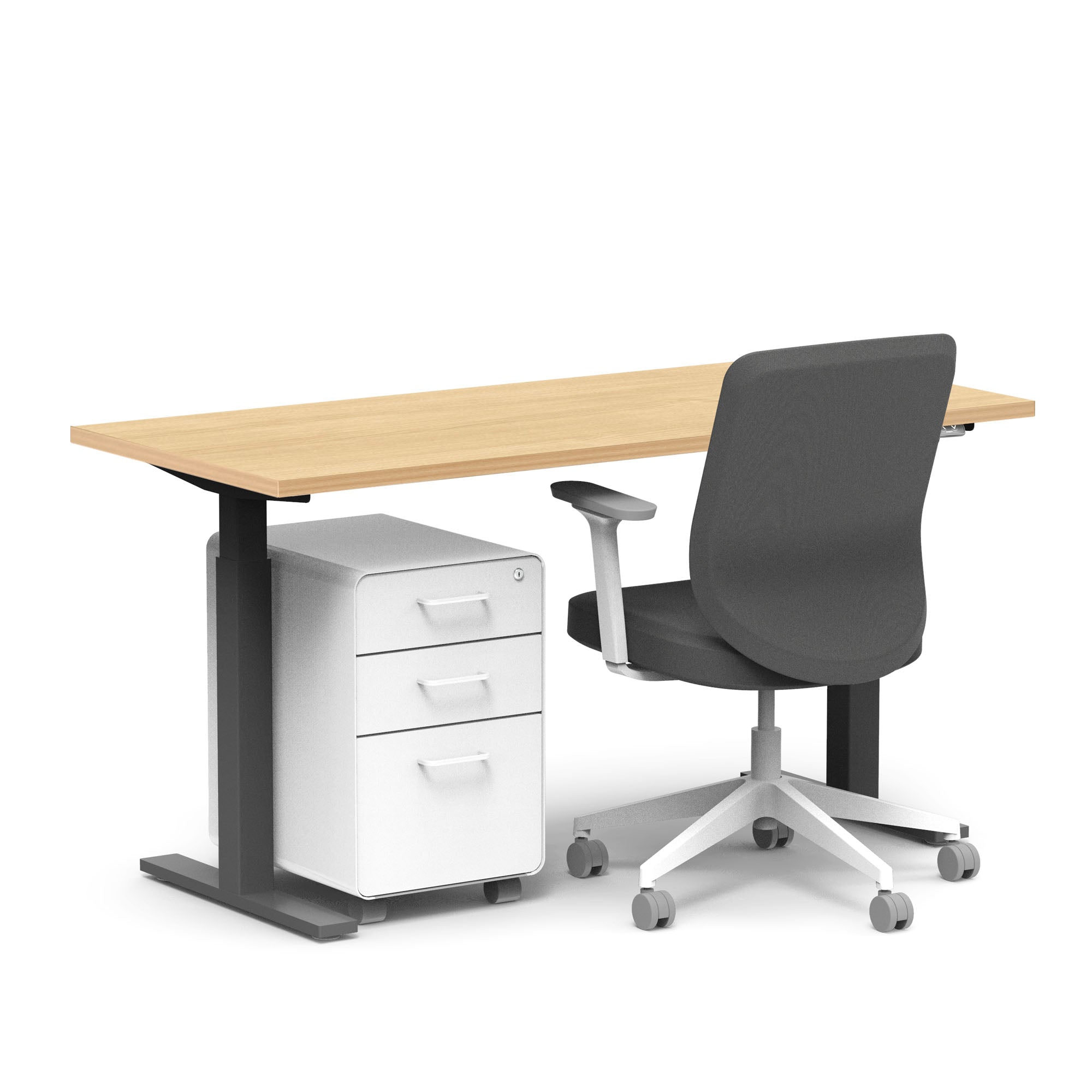 Adjustable Height Desk - Series L 2S Standing Desk for Home & Office - Ergonomic Sit Stand Workstation for Computer, Gaming & Study