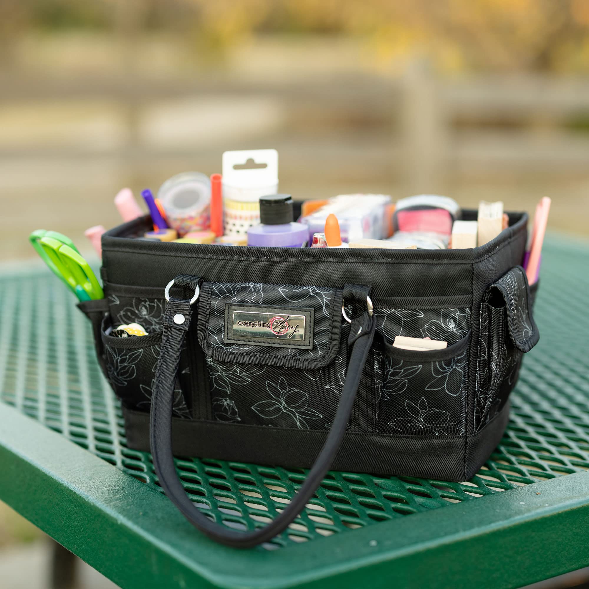 Everything Mary Deluxe Collapsible Storage Organizer with Handles - Multipurpose Foldable Tote for Diapers, Toys, Office Supplies & Travel Essentials | Perfect for Nursery, Car, Home & On-the-Go Organization