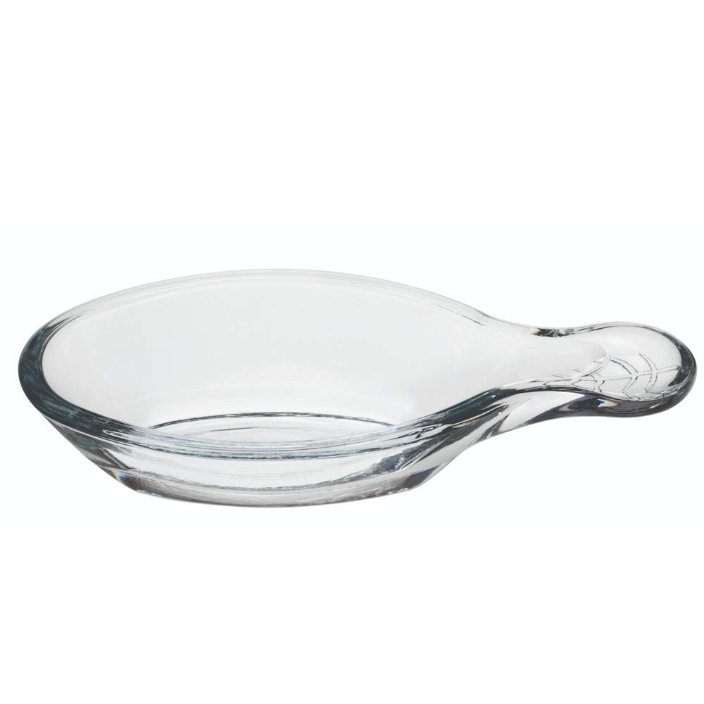Restaurantware 60-Pack 2oz Clear Glass Tasting Dishes with Etched Handle - Lead-Free Mini Sauce Bowls for Appetizers, Desserts, Condiments - Perfect for Parties, Weddings & Catering Events