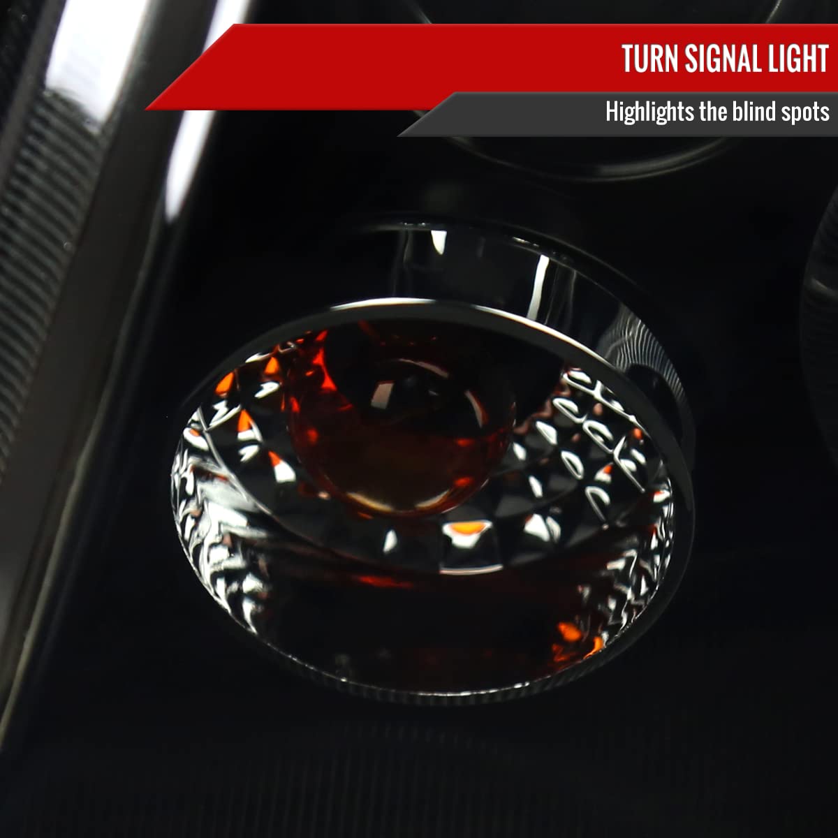 99-05 LED Halo Black Projector Headlights with Smoke Lens & Fog Lights - Upgrade Your Car's Style & Visibility for Night Driving