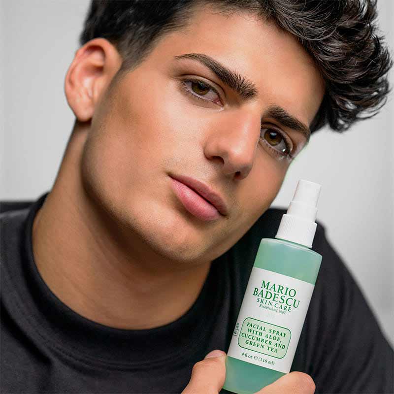 Mario Badescu Facial Spray with Aloe, Cucumber & Green Tea - Hydrating & Refreshing Mist for Dry Skin, Makeup Setting & On-The-Go Skincare