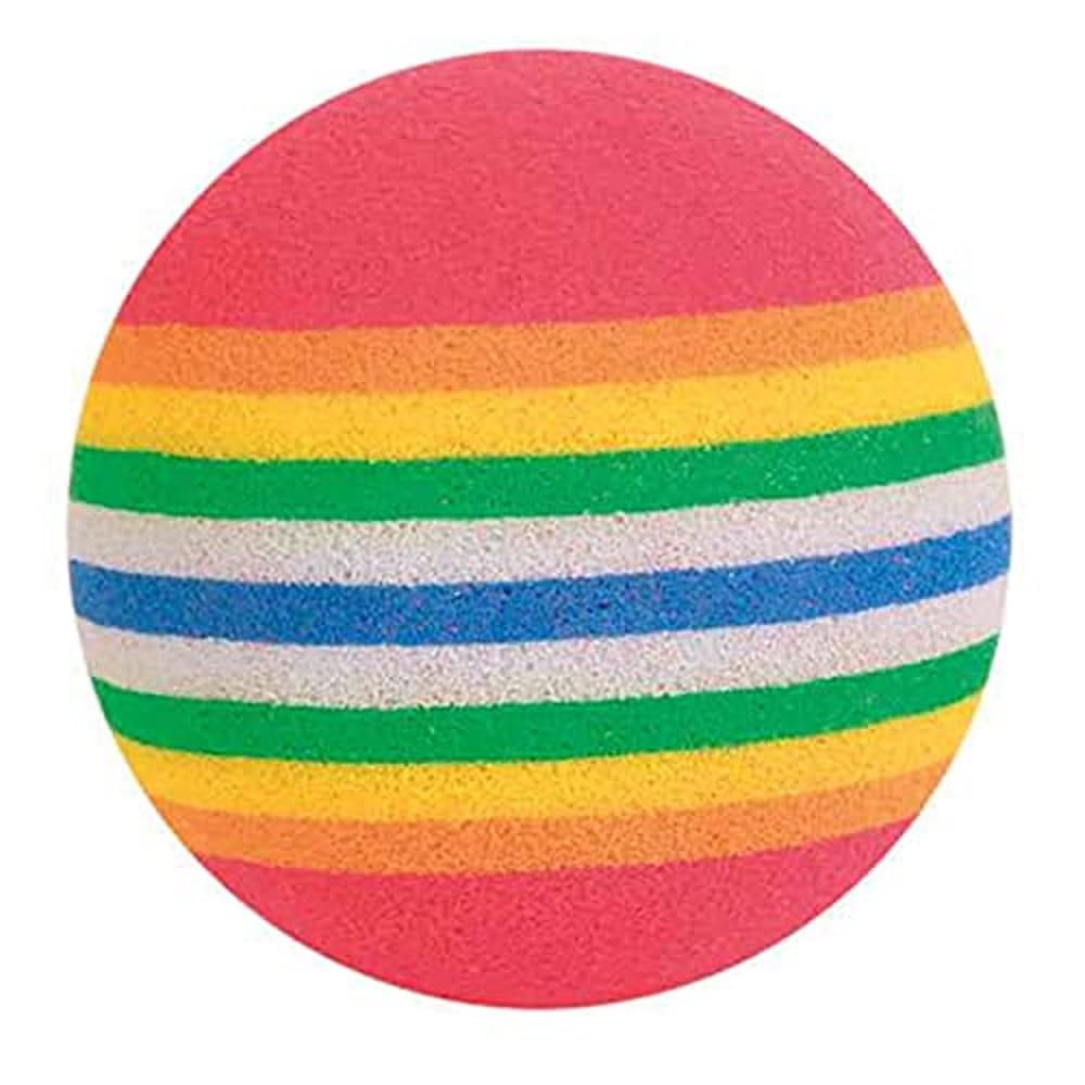 Trixie Rainbow Balls Cat Toy - Colorful Interactive Play Balls for Kittens & Adult Cats - Perfect for Indoor Play, Exercise & Mental Stimulation