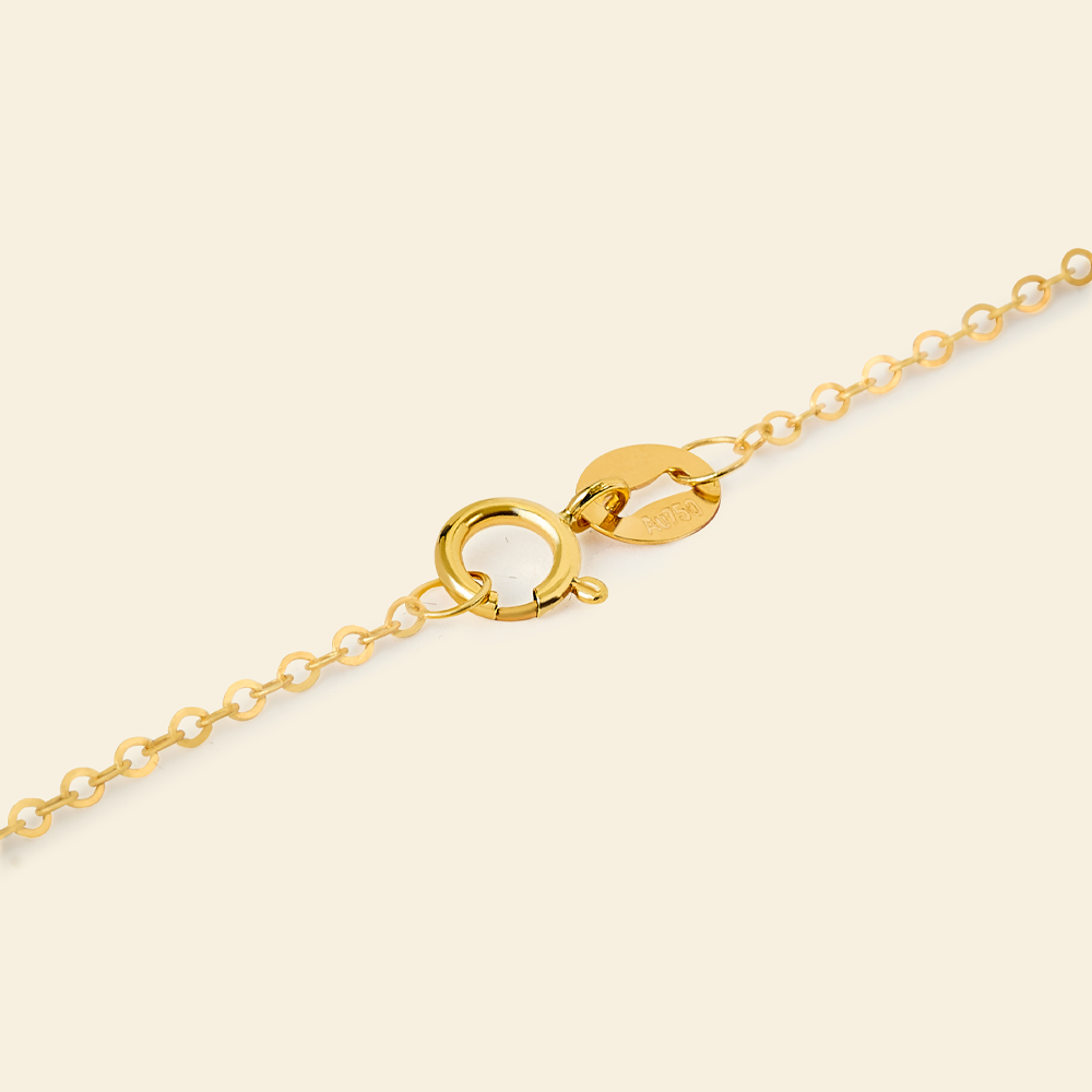 18K Gold AAAA Pearl V Bale Pendant Necklace for Women - Elegant Jewelry Gift for Birthday, Anniversary & Valentine's Day
