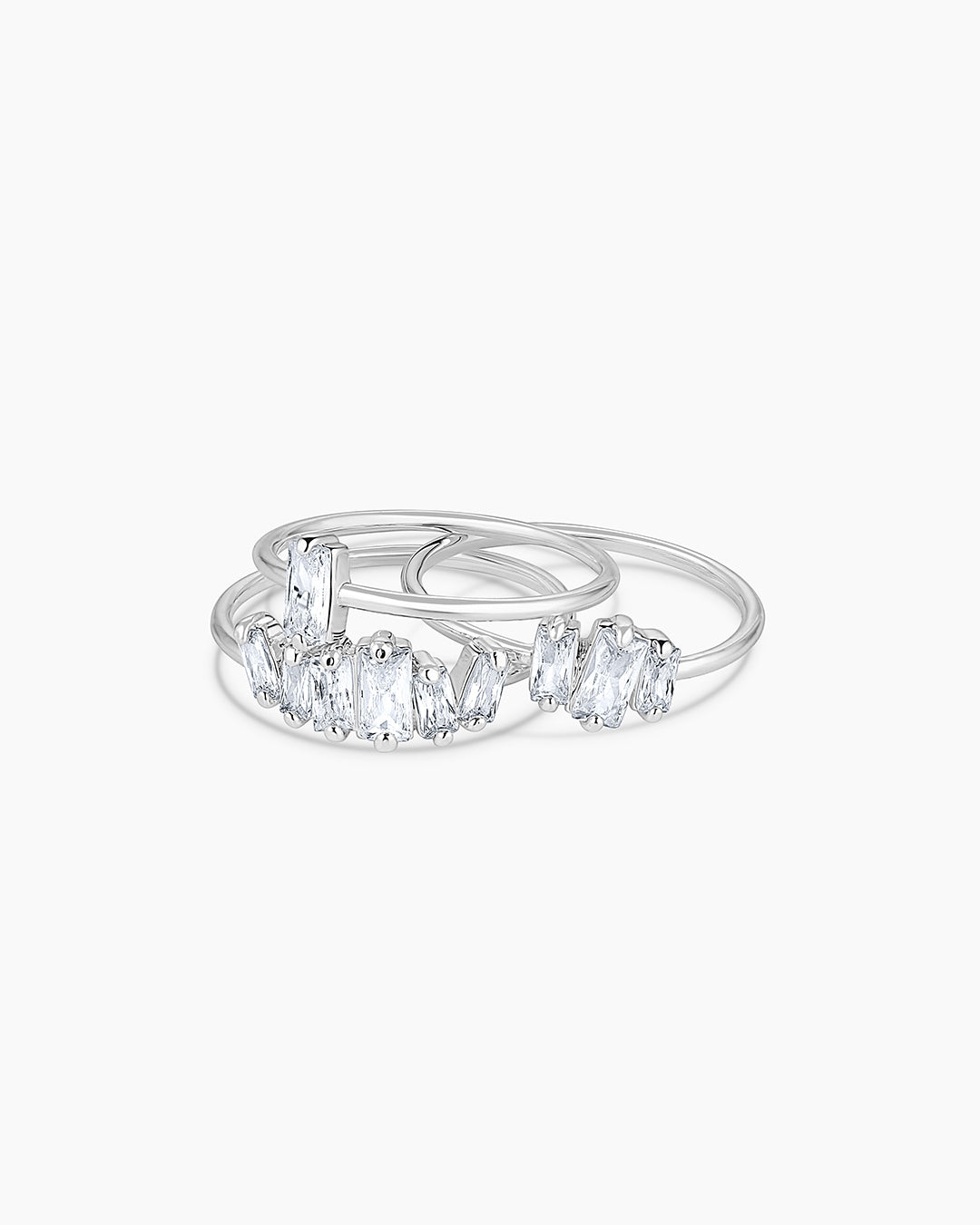 Amara Ring Set of 4 - Elegant Stackable Rings for Women, Dainty Gold & Silver Jewelry Gift for Her | Perfect for Weddings, Anniversaries, and Everyday Wear
