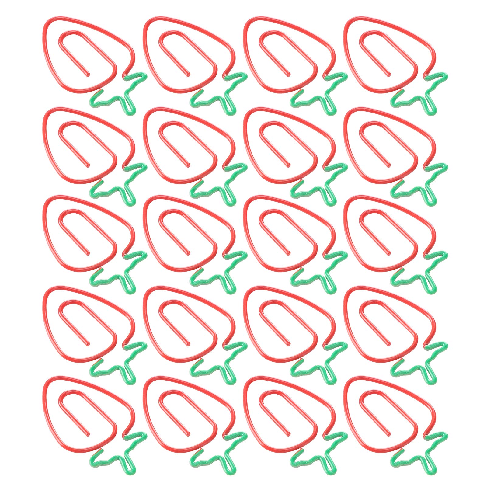 20Pcs 2-Color Fruit Shaped Bookmark Clips - Lightweight & Portable Planner Clips for Books, Journals, Office - Perfect as Home Decor, Wedding Favors & Souvenir Gifts