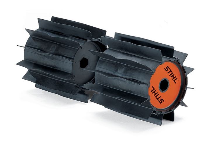 STIHL KW MM PowerSweep Attachment - Heavy-Duty Lawn & Garden Sweeper for Leaves & Debris - Perfect for Driveways, Sidewalks & Landscaping
