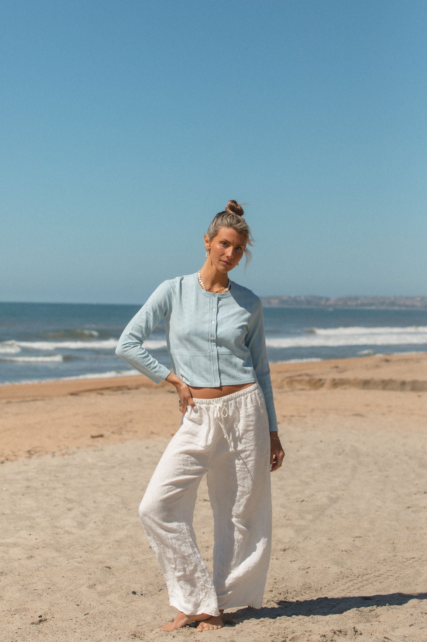 Spring Tide Cardigan Women's Lightweight Knit Sweater - Cozy Loose Fit Open Front Cardigan for Casual Wear, Office & Layering