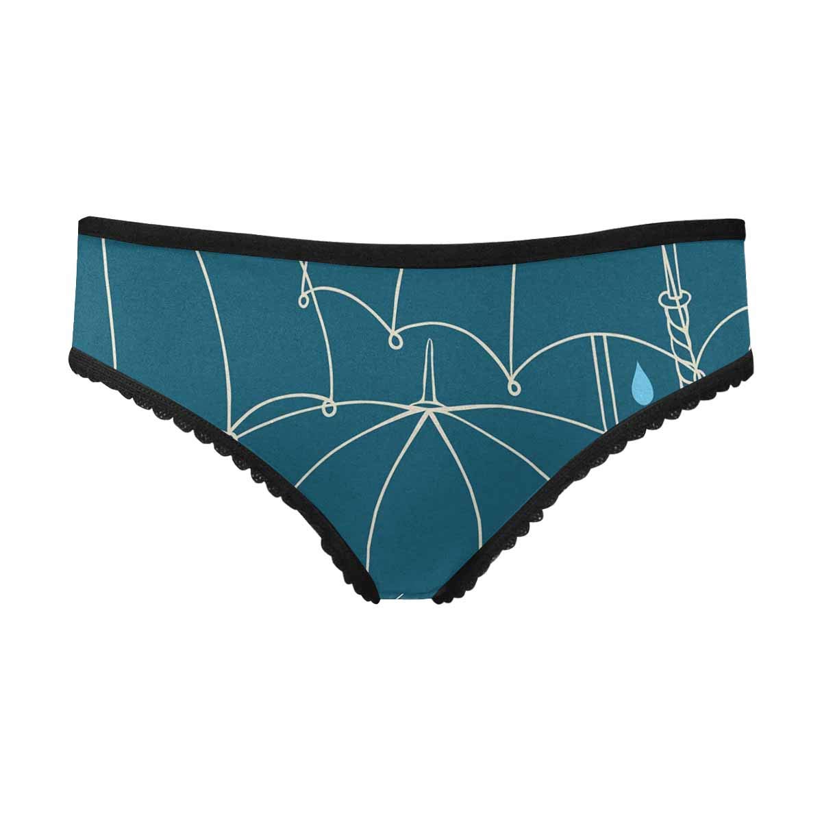 InterestPrint Women's Breathable Cotton Underwear - Soft Comfortable Briefs with Cute Robot Print - Perfect for Daily Wear, Lounge & Sleep