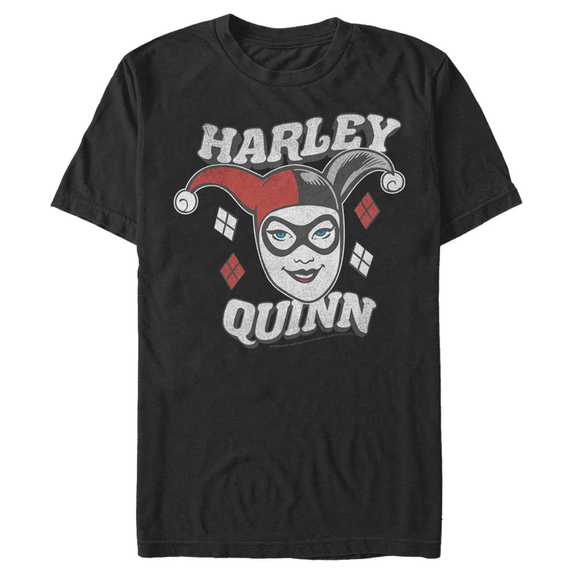 Batman Harley Quinn Smile Face Graphic T-Shirt for Men - Superhero Comic Tee for Casual Wear, Cosplay & Gifts