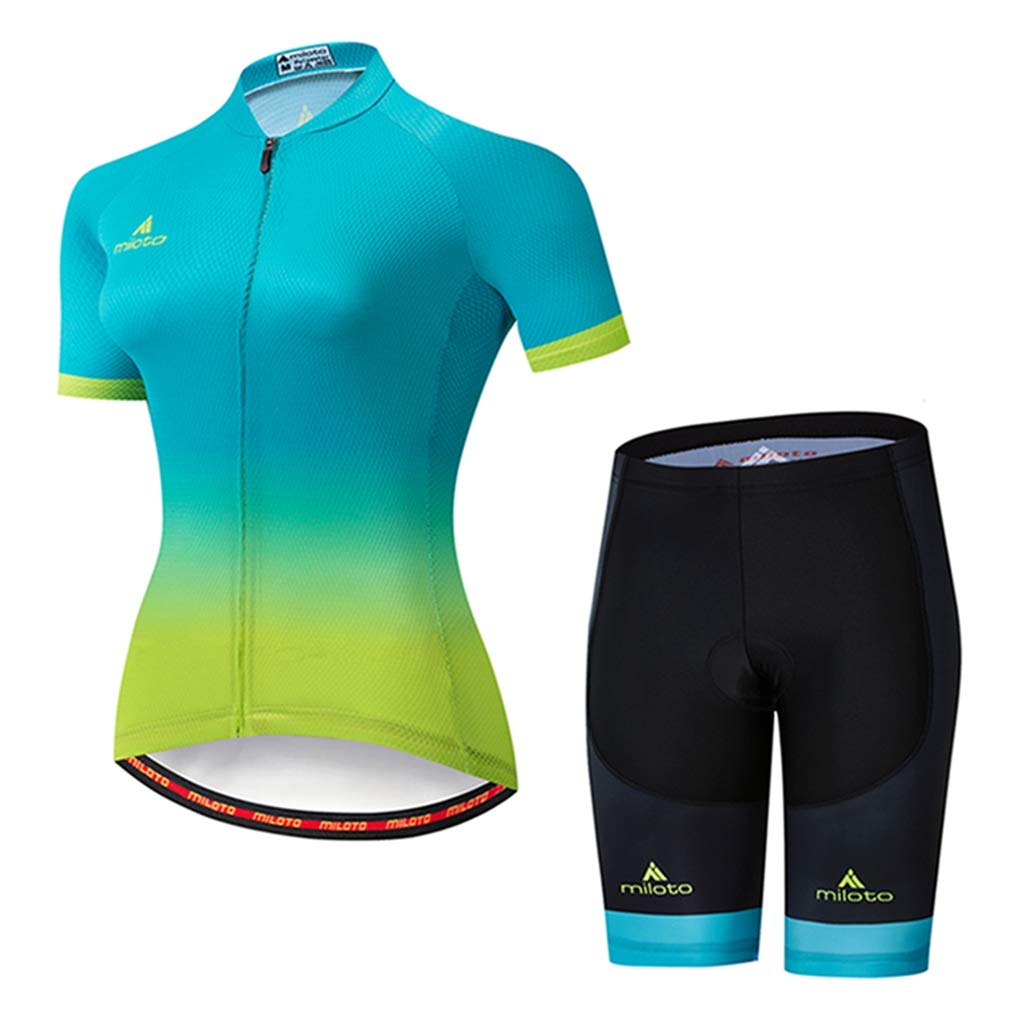 Women's Quick Dry Breathable Cycling Jersey - Short Sleeve Bike Shirt & Mountain Biking Top for Outdoor Sports | Perfect for Road Cycling, Commuting & Fitness Training