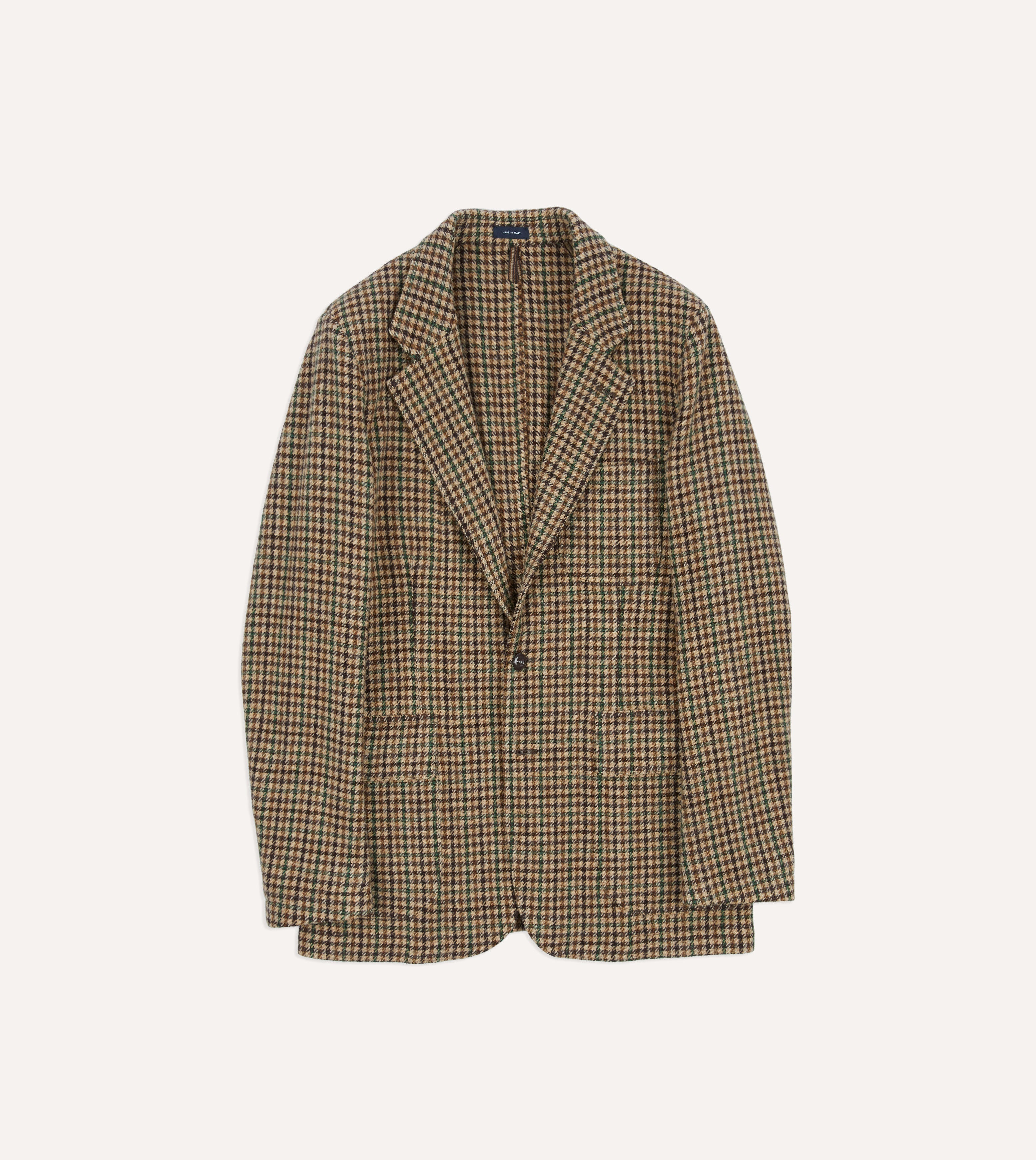 Brown Gun Club Check Tweed Games Blazer Mk. VII - Classic Vintage Style Jacket for Men | Perfect for Hunting, Shooting Sports & Outdoor Events