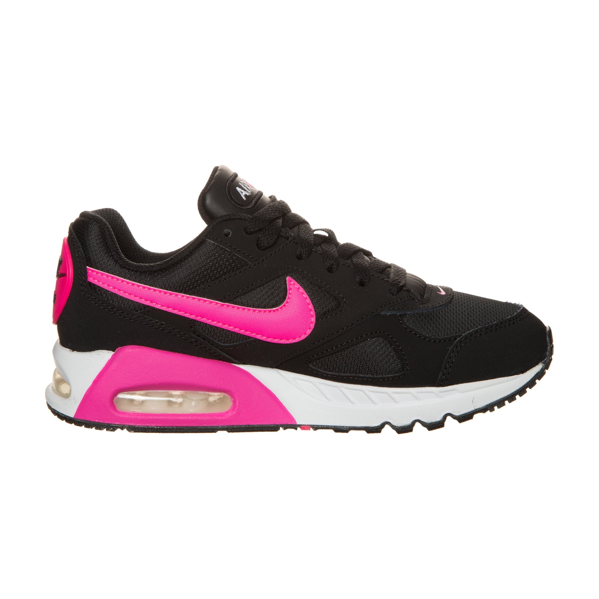 Nike Air Max Ivo GS Girls' Running Shoes - Black Pink White | Lightweight Cushioned Sneakers for School, Sports & Casual Wear | Size 3 Youth