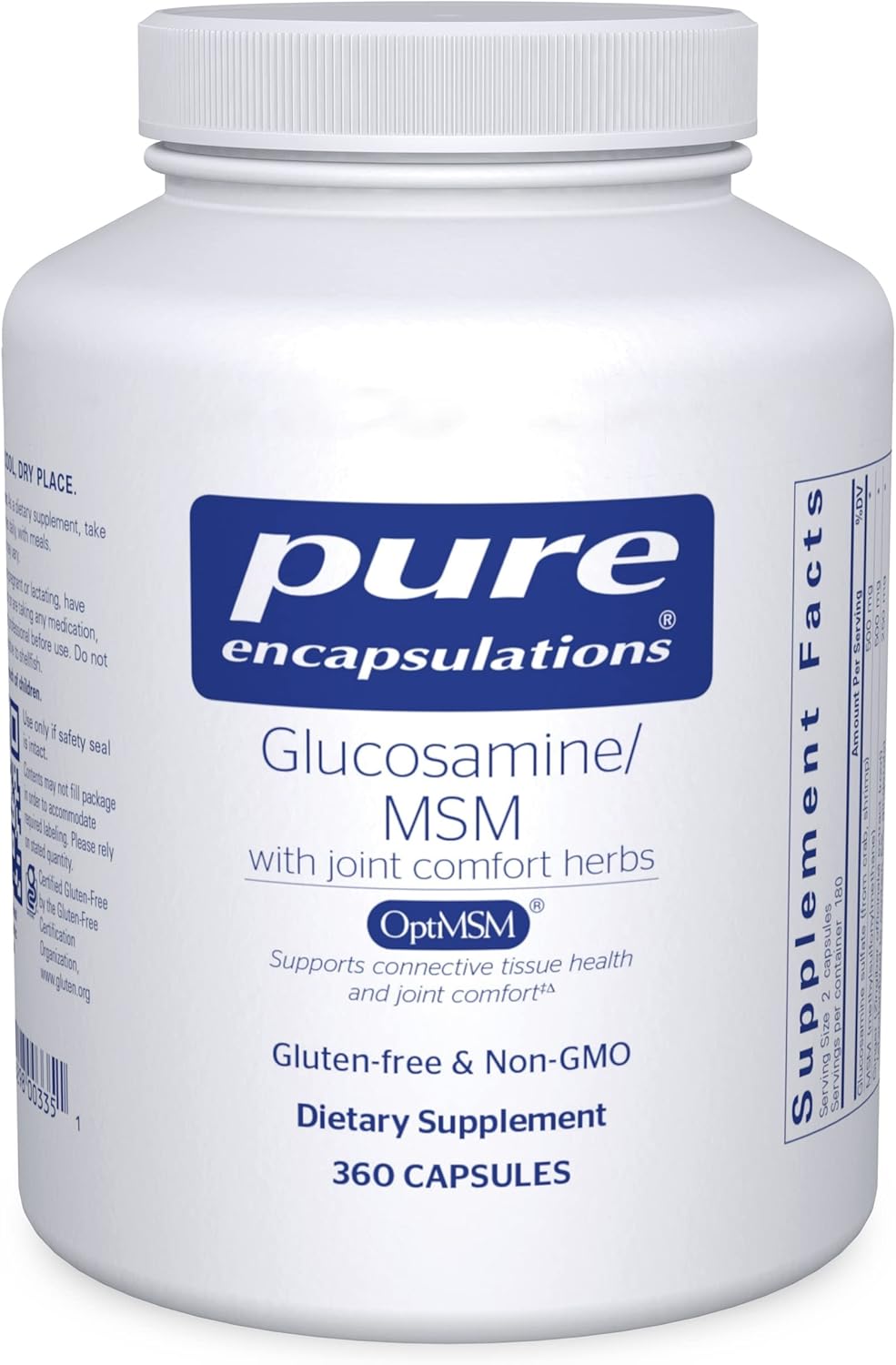 Pure Encapsulations Glucosamine & MSM Supplement with Joint Comfort Herbs - Supports Joint Health & Mobility for Active Lifestyles