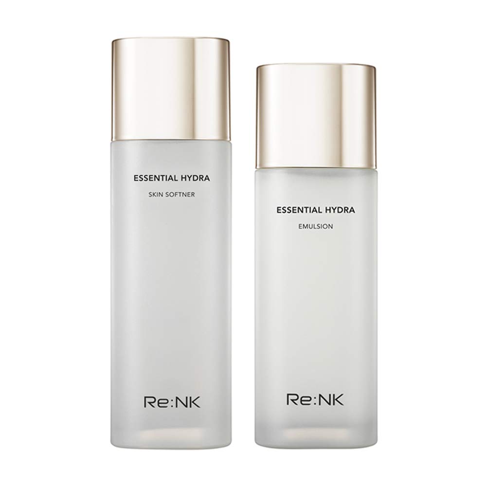 Re:NK Essential Hydra Skin Care Set - Hydrating Facial Moisturizer & Serum for Dry Skin | Daily Skincare Routine for Glowing Complexion