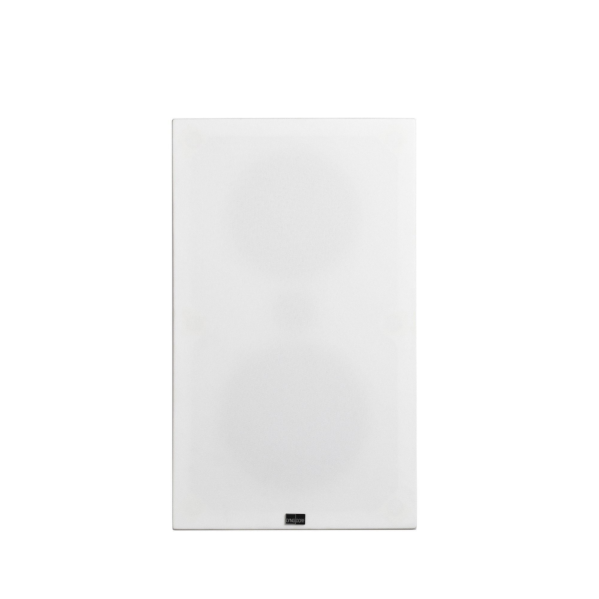 Matte White with Gabriel fabric cover grey