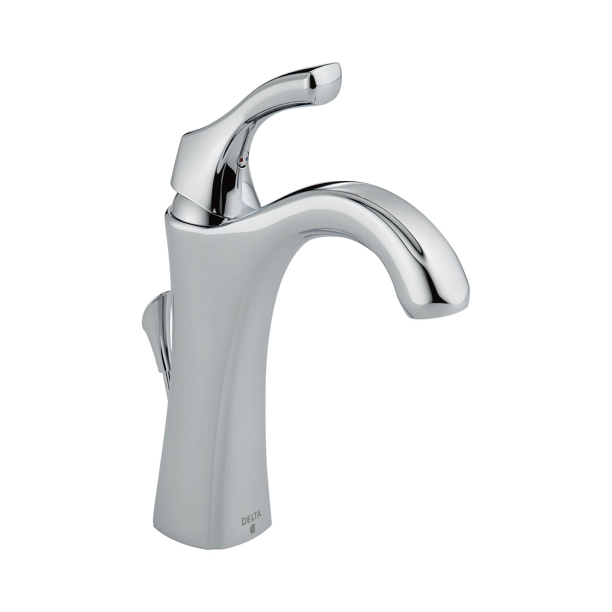 Delta Addison Single Hole Bathroom Faucet in Chrome Finish - 592 DST Model - Perfect for Modern Bathroom Vanities and Sink Upgrades