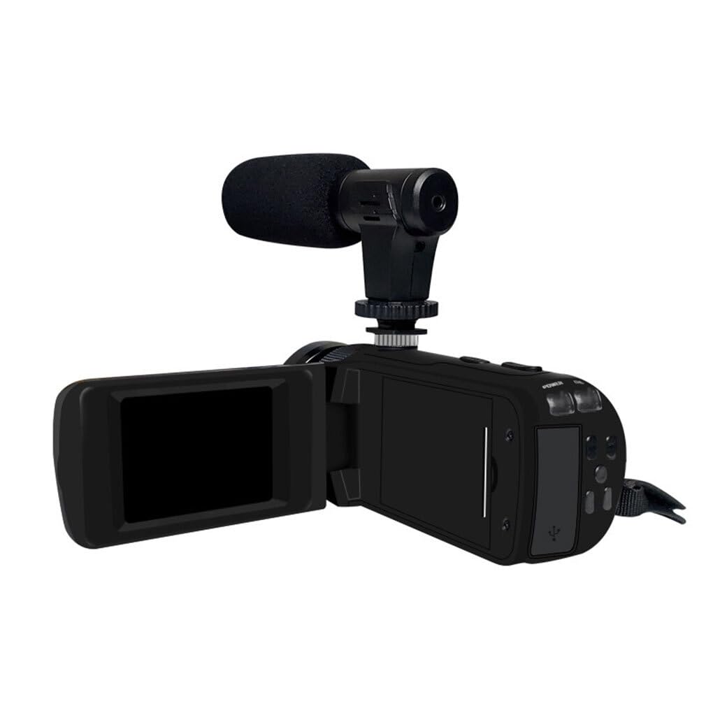 Guangcailun HD 1080P Digital Video Camera - Multi-functional ABS Camcorder with Versatile Features for Vlogging, Travel & Home Recording | Portable Digital Camera for YouTube, TikTok & Family Events