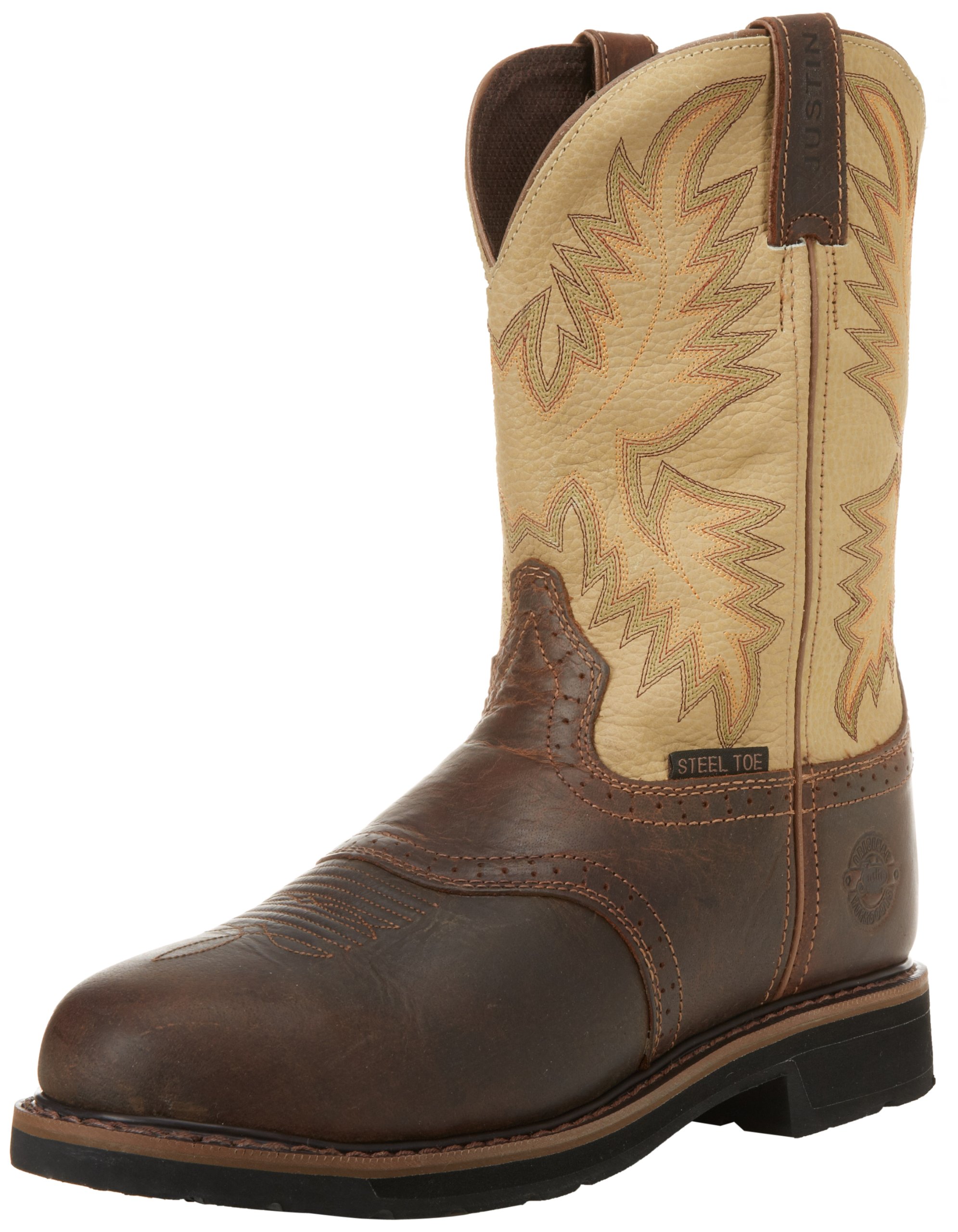 Justin Stampede Work Boots for Men - Durable & Comfortable for Construction & Outdoor Work