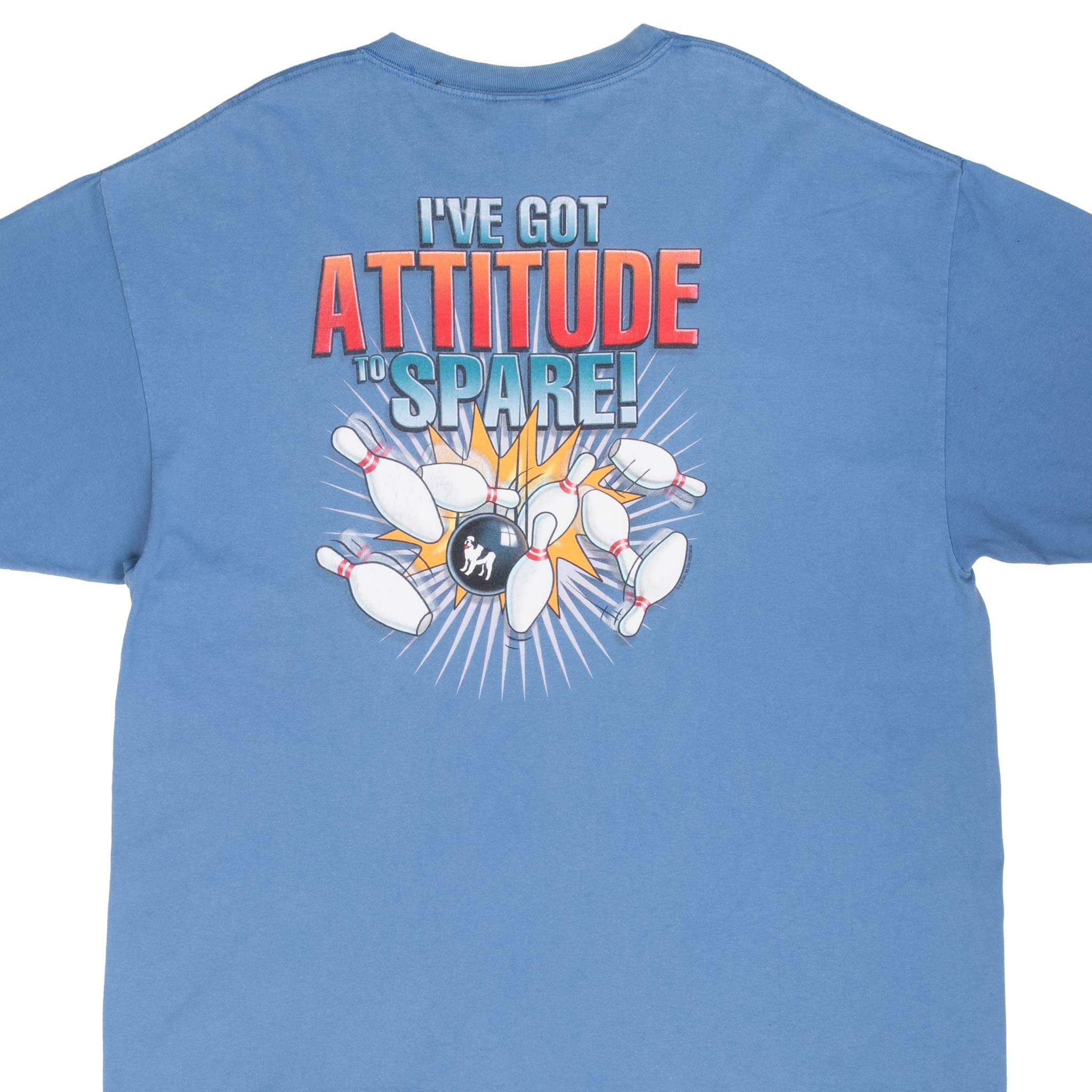 Vintage Big Dogs Attitude T-Shirt - 2XL Retro Graphic Tee for Men - Casual Streetwear & Lounge Wear - Perfect for Outdoors, Parties, and Everyday Comfort