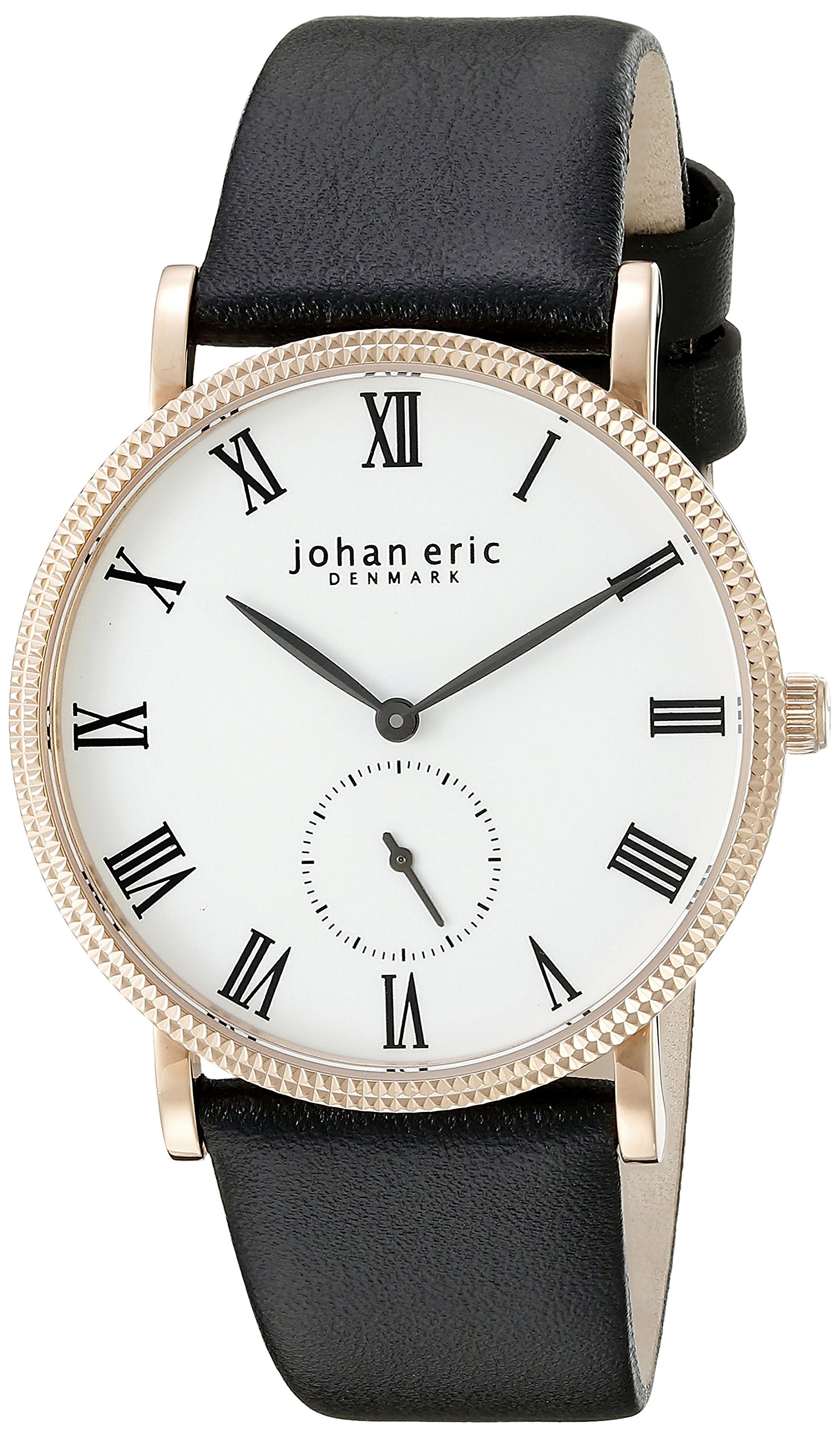 Johan Eric JE-H1000-09-001 Men's Black Analog Quartz Watch - Stylish & Durable Timepiece for Business, Casual & Formal Occasions