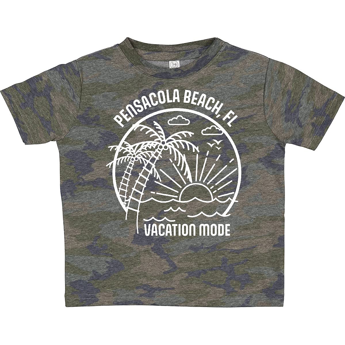 Inktastic Summer Vacation Mode Pensacola Beach Florida Toddler T-Shirt - Cute Graphic Tee for Boys & Girls - Perfect for Beach Trips, Family Vacations & Casual Outings